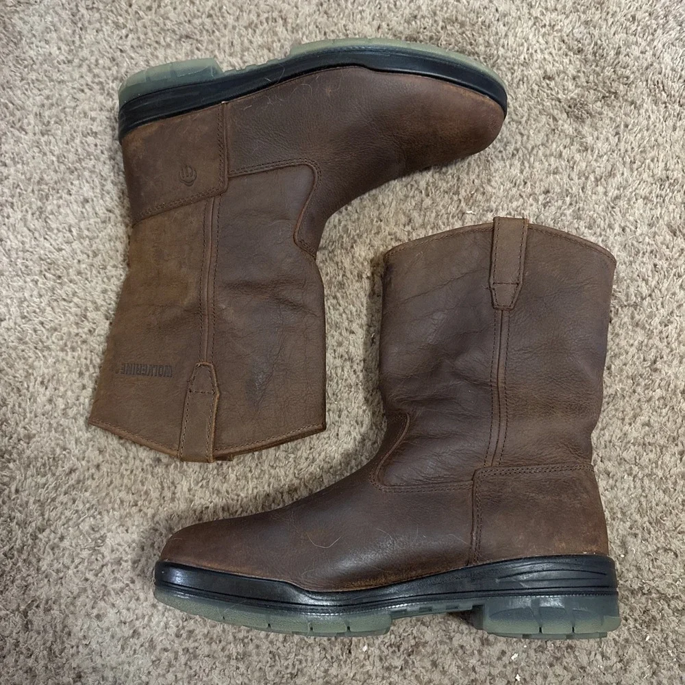 Wolverine Men's W03367 DuraShock-M Casual Leather Boots 9 EW Slip Resistant Work